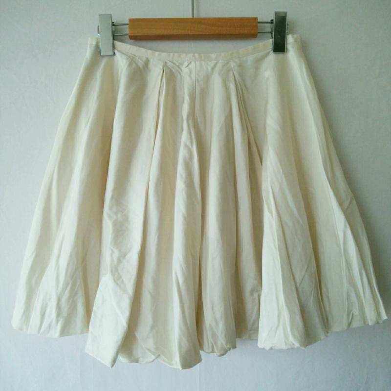 ラルフローレン RALPHLAUREN スカート ミニスカート 無地 白 / ホワイト /  レディース USED 古着 中古 10035244