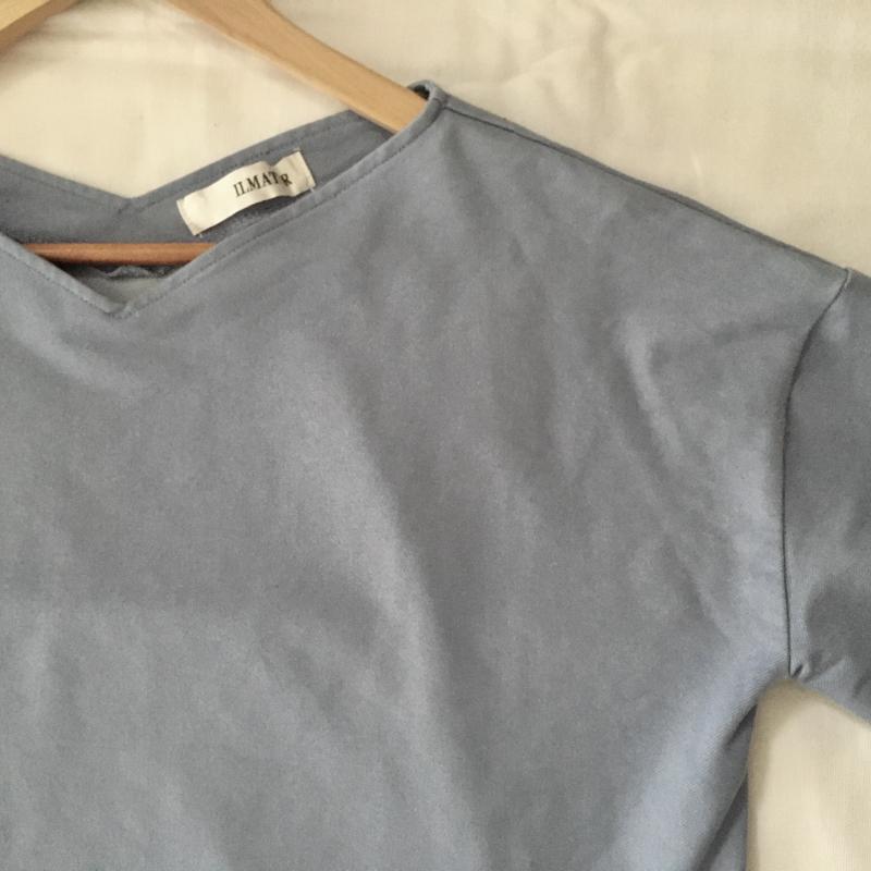 イルマタール ILMATAR カットソー 長袖 M 無地 X 刺繍 X 花柄 青 / ブルー /  レディース USED 古着 中古 10035324