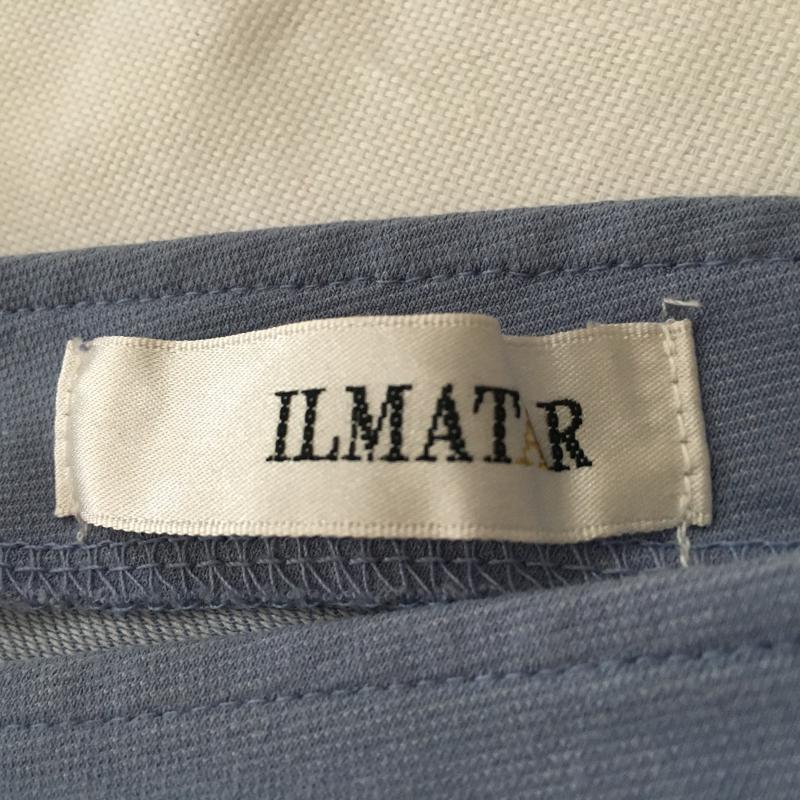 イルマタール ILMATAR カットソー 長袖 M 無地 X 刺繍 X 花柄 青 / ブルー /  レディース USED 古着 中古 10035324