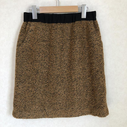 ビームス ハート BEAMS HEART スカート ひざ丈スカート 無地 黒 / ブラック / X 金 / ゴールド / X 茶 / ブラウン /  レディース USED 古着 中古 10035340