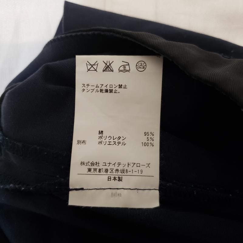 ユナイテッドアローズ UNITED ARROWS スカート ひざ丈スカート 36 無地 紺 / ネイビー / X 黒 / ブラック /  レディース USED 古着 中古 10035345