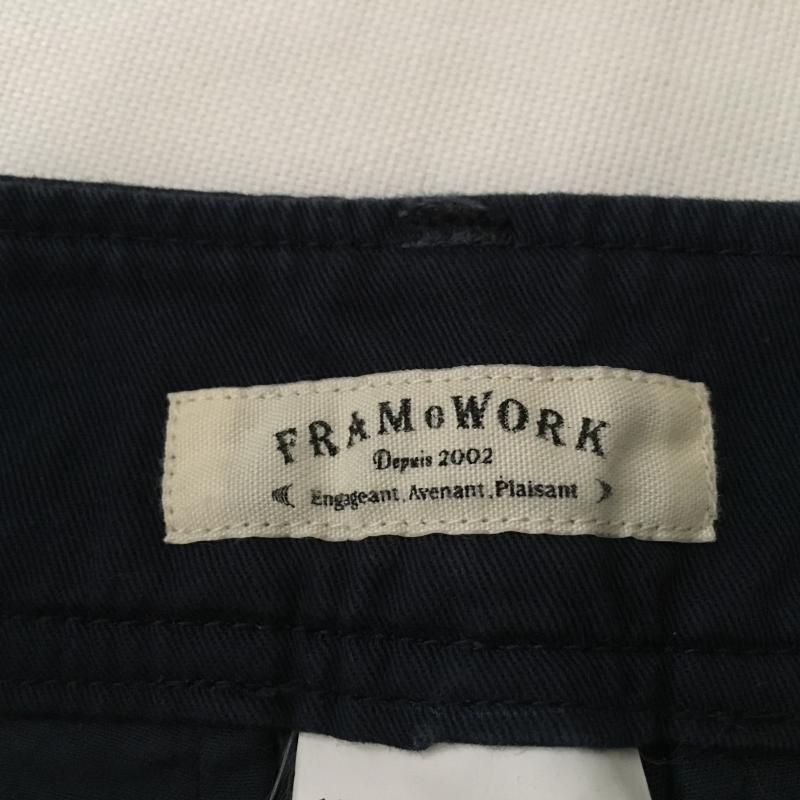 フレームワーク FRAMeWORK スカート ミニスカート 38 無地 紺 / ネイビー /  レディース USED 古着 中古 10035346