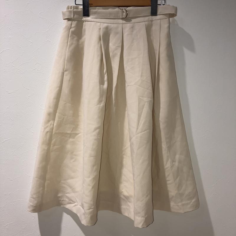 ビス ViS スカート ひざ丈スカート M 無地 ベージュ / ベージュ /  レディース USED 古着 中古 10035348