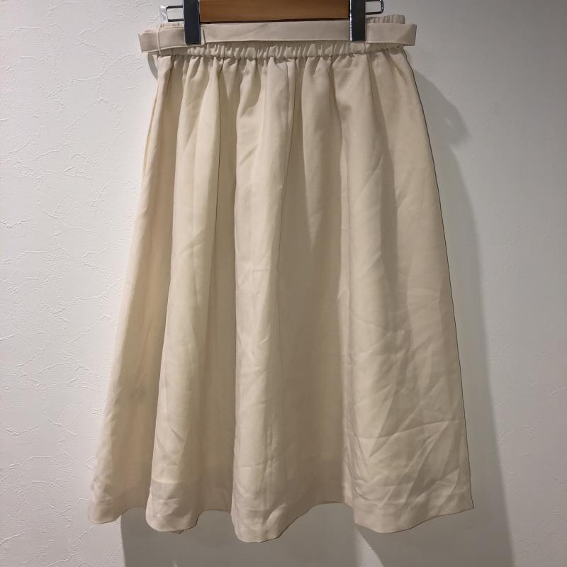 ビス ViS スカート ひざ丈スカート M 無地 ベージュ / ベージュ /  レディース USED 古着 中古 10035348