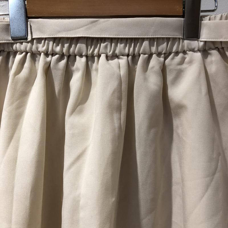 ビス ViS スカート ひざ丈スカート M 無地 ベージュ / ベージュ /  レディース USED 古着 中古 10035348