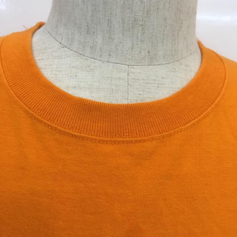 アムール AMOUR Tシャツ 半袖 L ロゴ、文字 橙 / オレンジ /  メンズ USED 古着 中古 10035360