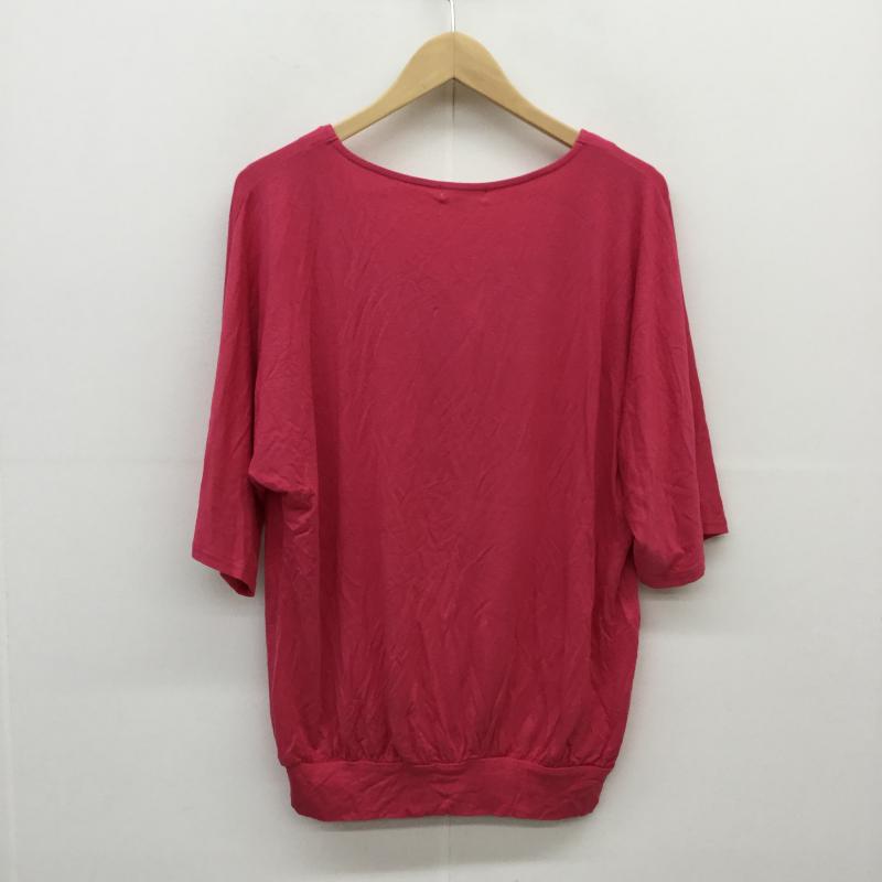 ナチュラルビューティーベーシック NATURAL BEAUTY BASIC カットソー 七分袖 M 無地 桃 / ピンク /  レディース USED 古着 中古 10035372