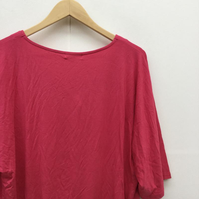 ナチュラルビューティーベーシック NATURAL BEAUTY BASIC カットソー 七分袖 M 無地 桃 / ピンク /  レディース USED 古着 中古 10035372