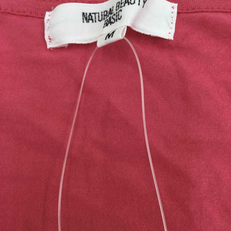 ナチュラルビューティーベーシック NATURAL BEAUTY BASIC カットソー 七分袖 M 無地 桃 / ピンク /  レディース USED 古着 中古 10035372