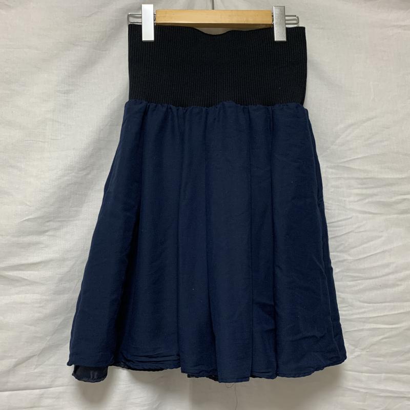 マイカ＆ディール MICA&DEAL スカート ひざ丈スカート Journal Standard/ジャーナルスタンダード 36 無地 紺 / ネイビー /  レディース USED 古着 中古 10035391