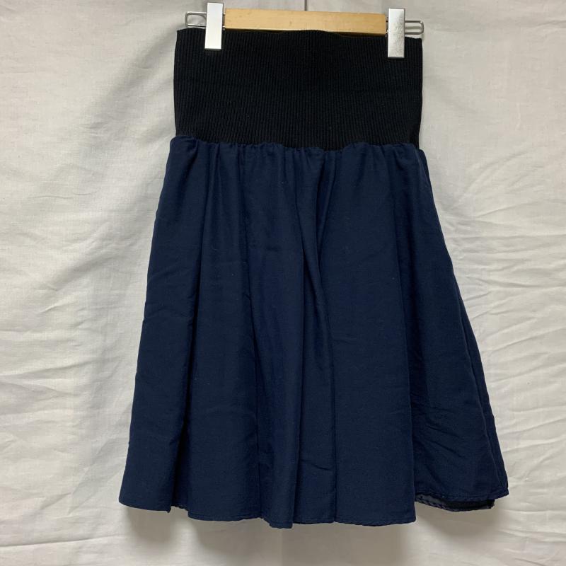 マイカ＆ディール MICA&DEAL スカート ひざ丈スカート Journal Standard/ジャーナルスタンダード 36 無地 紺 / ネイビー /  レディース USED 古着 中古 10035391