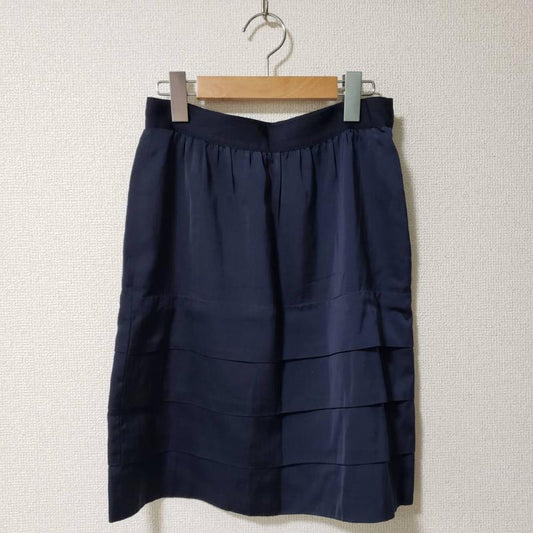 ボールジィ BALLSEY スカート ひざ丈スカート 36 無地 紺 / ネイビー /  レディース USED 古着 中古 10035474