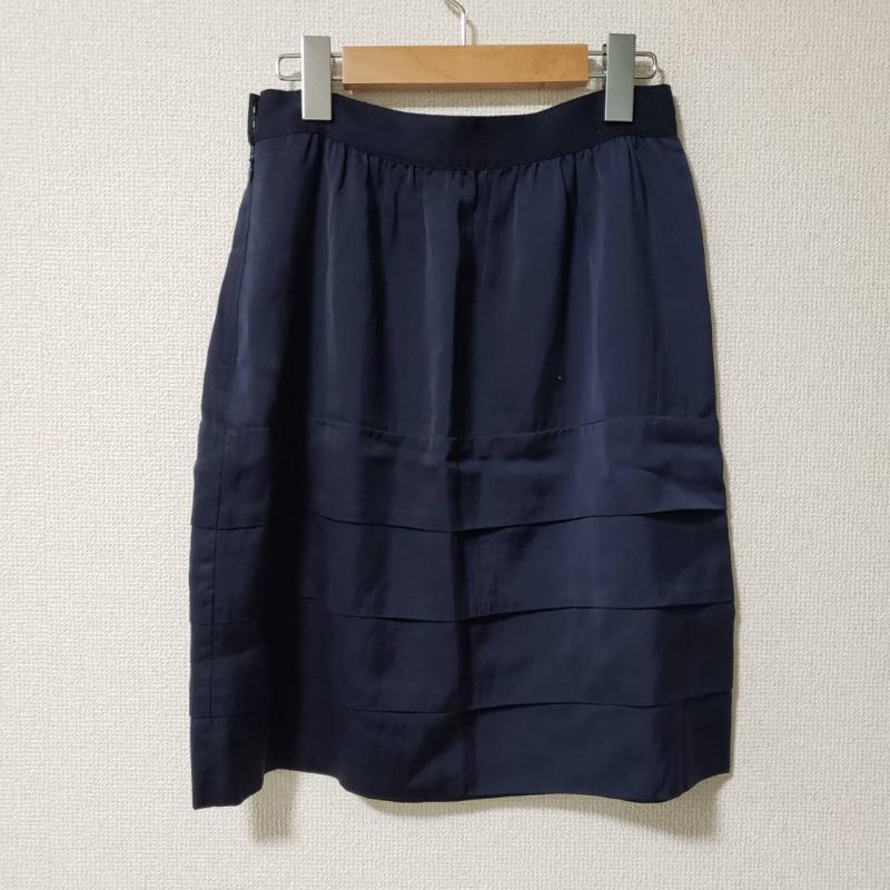 ボールジィ BALLSEY スカート ひざ丈スカート 36 無地 紺 / ネイビー /  レディース USED 古着 中古 10035474