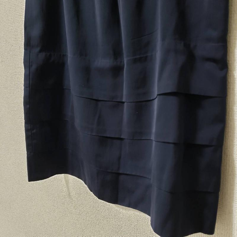 ボールジィ BALLSEY スカート ひざ丈スカート 36 無地 紺 / ネイビー /  レディース USED 古着 中古 10035474