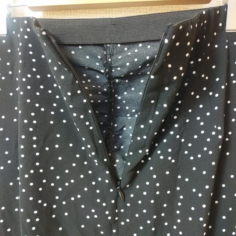 ザラベーシック ZARA BASIC スカート ロングスカート XS ドット 黒 / ブラック / X 白 / ホワイト /  レディース USED 古着 中古 10035486