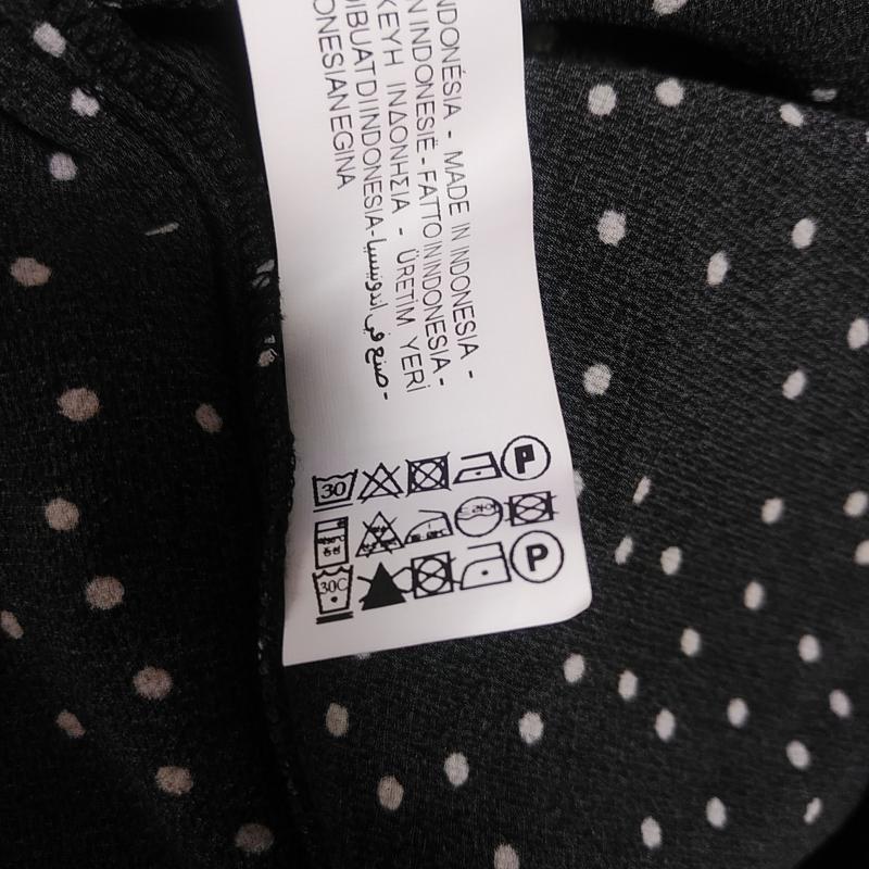 ザラベーシック ZARA BASIC スカート ロングスカート XS ドット 黒 / ブラック / X 白 / ホワイト /  レディース USED 古着 中古 10035486