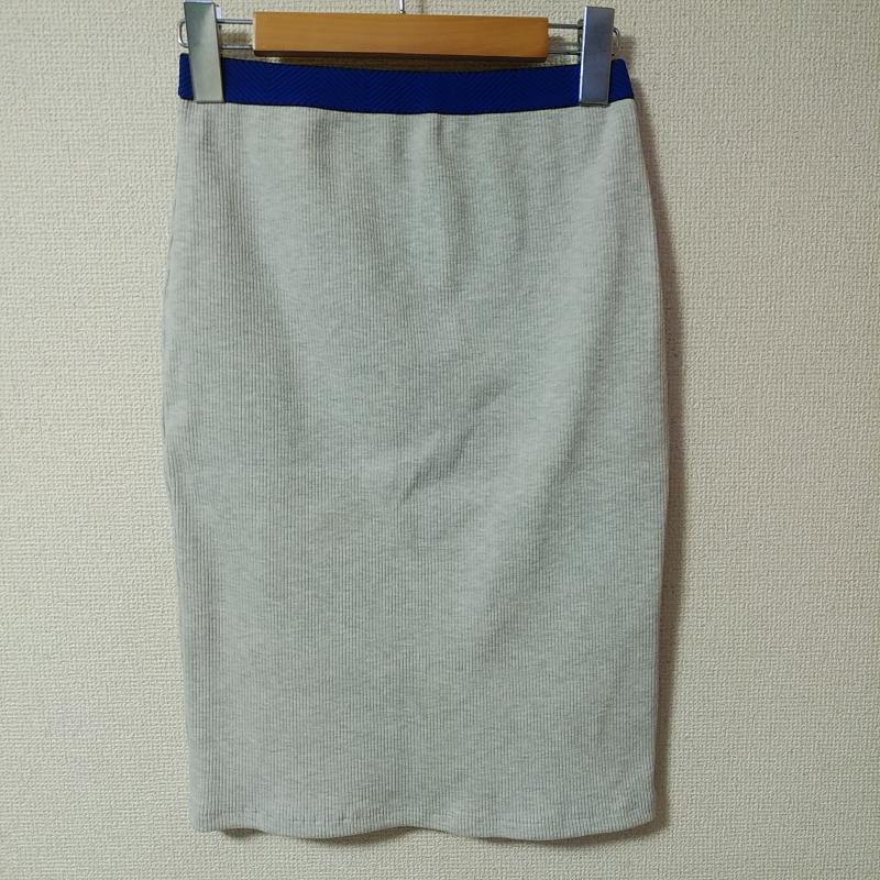 ザラ ZARA TRAFALUC スカート ひざ丈スカート M 無地 灰 / グレー / X 青 / ブルー / X 黒 / ブラック /  レディース USED 古着 中古 10035492