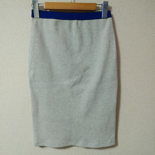 ザラ ZARA TRAFALUC スカート ひざ丈スカート M 無地 灰 / グレー / X 青 / ブルー / X 黒 / ブラック /  レディース USED 古着 中古 10035492