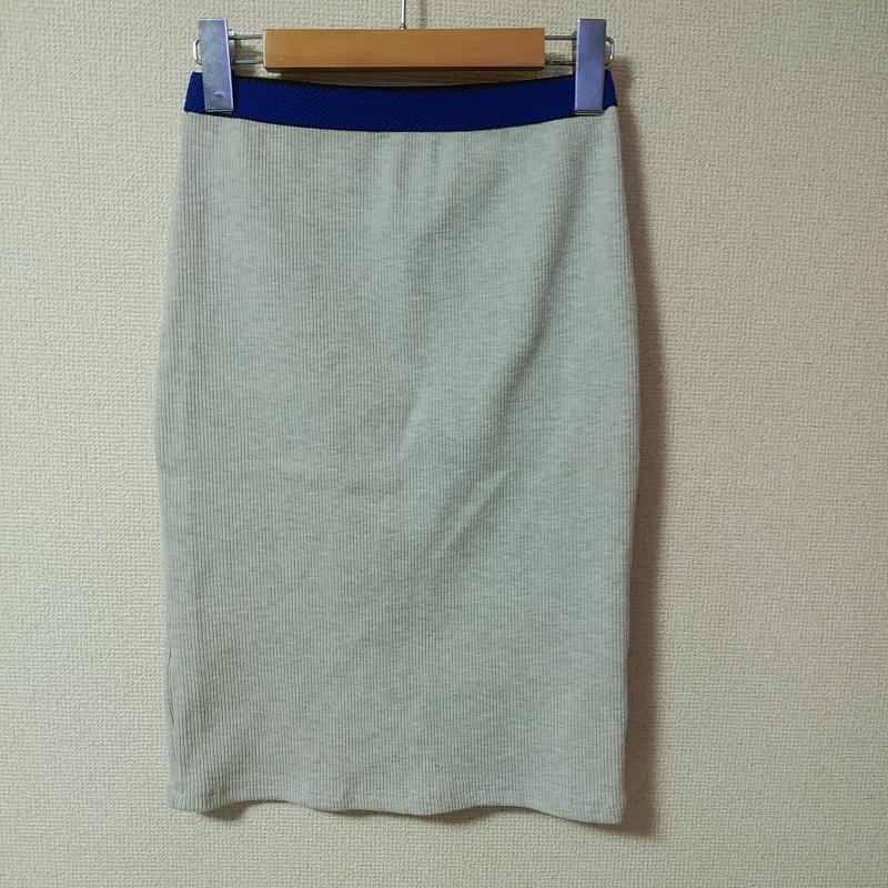 ザラ ZARA TRAFALUC スカート ひざ丈スカート M 無地 灰 / グレー / X 青 / ブルー / X 黒 / ブラック /  レディース USED 古着 中古 10035492