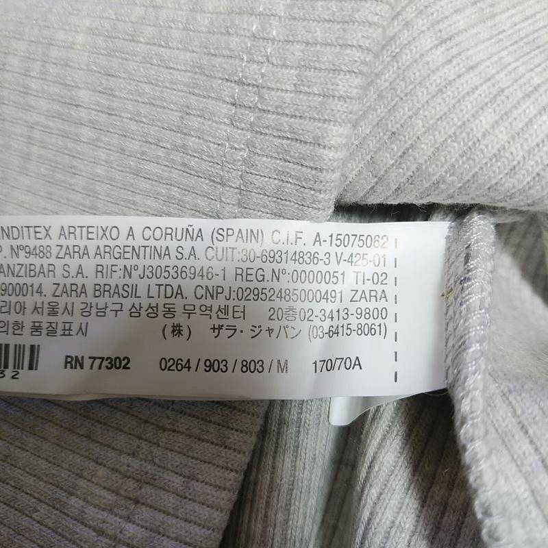 ザラ ZARA TRAFALUC スカート ひざ丈スカート M 無地 灰 / グレー / X 青 / ブルー / X 黒 / ブラック /  レディース USED 古着 中古 10035492
