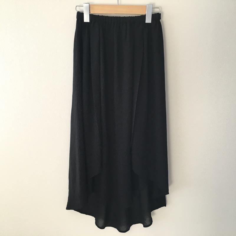 ミスティック mystic スカート ひざ丈スカート FREE 無地 黒 / ブラック /  レディース USED 古着 中古 10035566