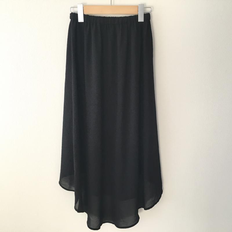 ミスティック mystic スカート ひざ丈スカート FREE 無地 黒 / ブラック /  レディース USED 古着 中古 10035566