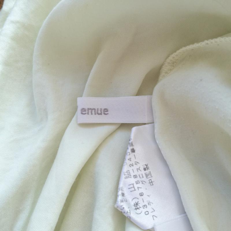 フレディ エミュ fredy emue カットソー 長袖 プルオーバーブラウス 36 無地 黄緑 / イエローグリーン /  レディース USED 古着 中古 10035626