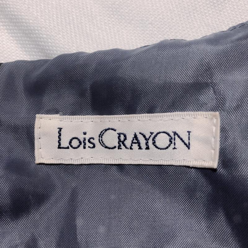 ロイスクレヨン LOISCRAYON ワンピース ミニスカート M ドット 白 / ホワイト / X 黒 / ブラック /  レディース USED 古着 中古 10035638