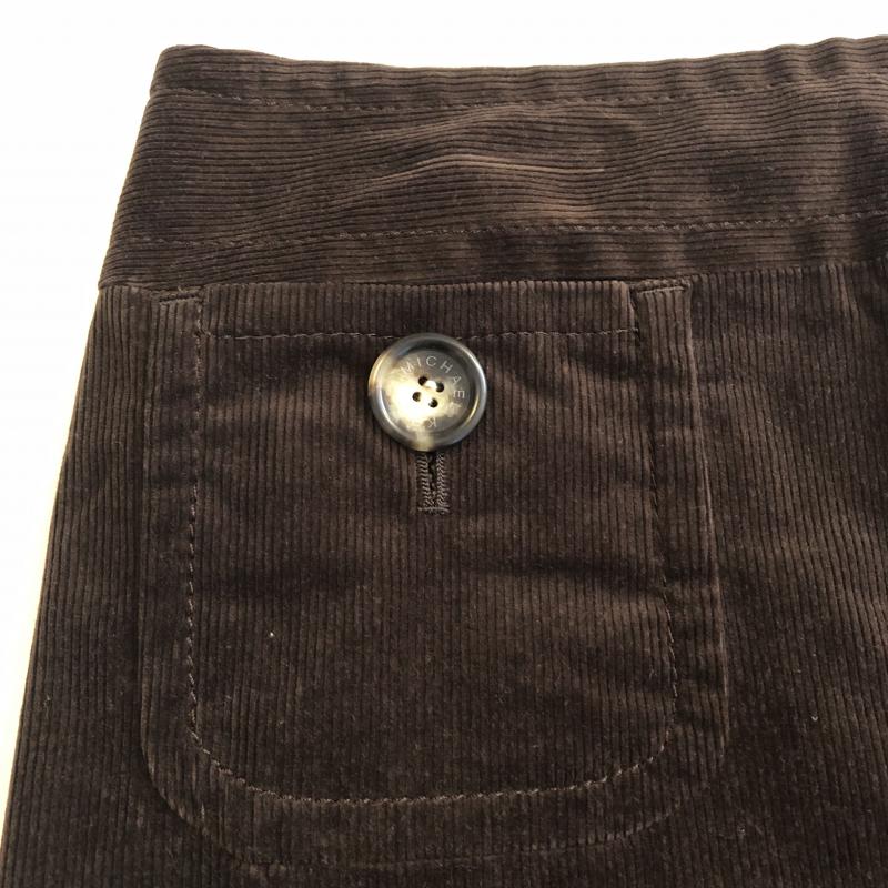マイケルコース MICHAEL KORS スカート ミニスカート コーデュロイスカート 4 無地 X ロゴ、文字 茶 / ブラウン /  レディース USED 古着 中古 10035666
