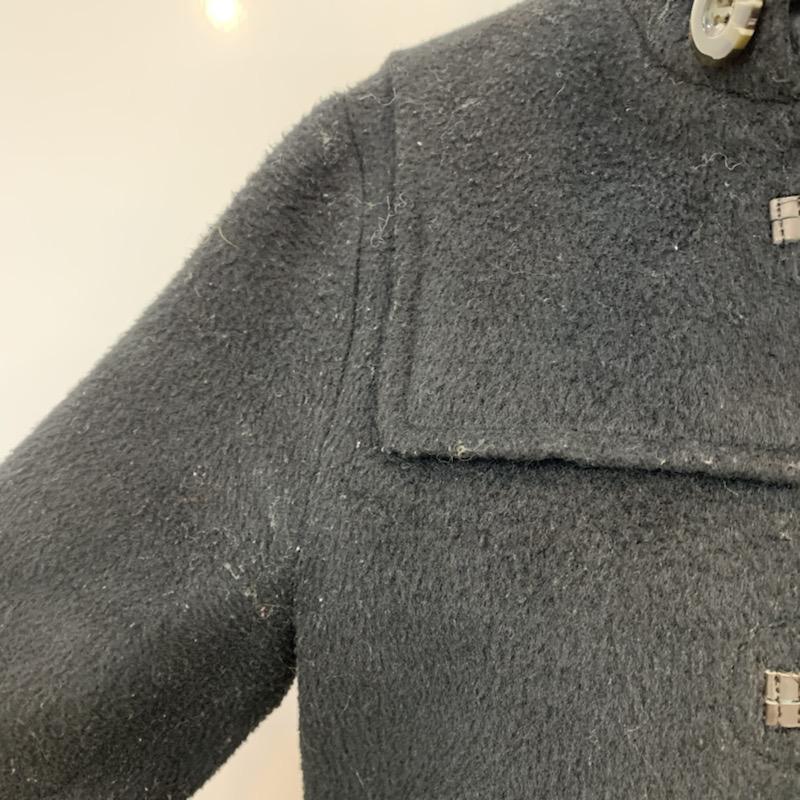 イーハイフンワールドギャラリー E hyphen world gallery コート コート一般 ダッフルコート 無地 ファー付き S 無地 黒 / ブラック /  レディース USED 古着 中古 10035814