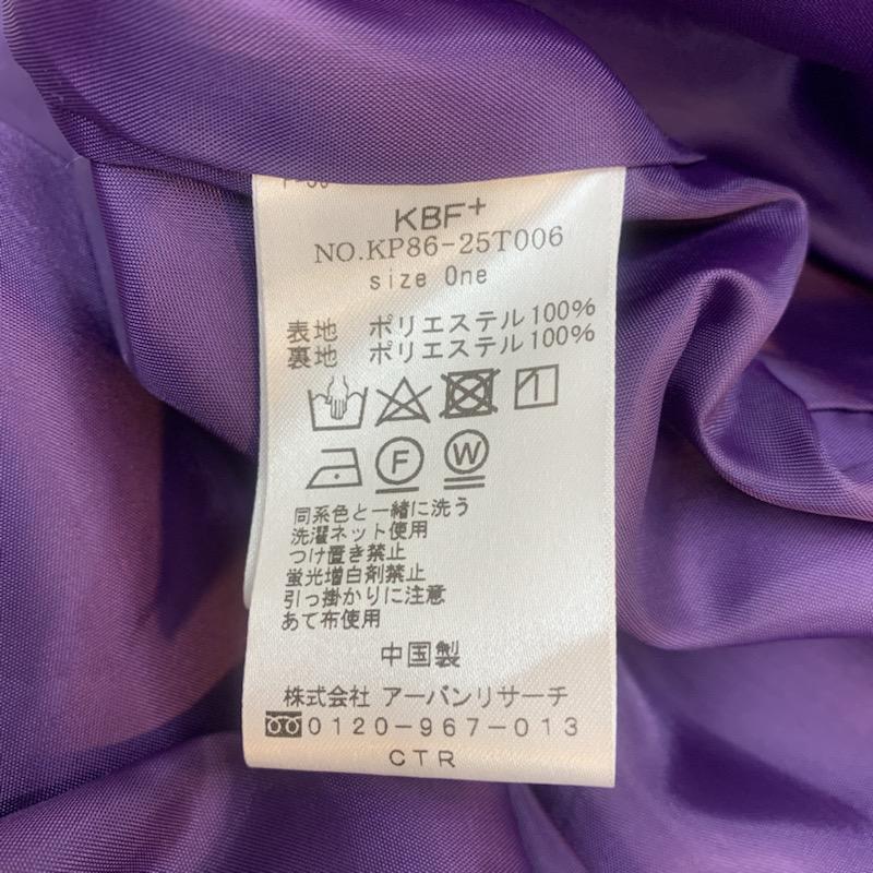ケービーエフプラス KBF+ スカート ひざ丈スカート FREE 無地 紫 / パープル /  レディース USED 古着 中古 10035963