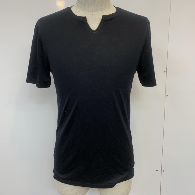 ウ゛ェンヌ Bennu Tシャツ 半袖 無地 44 無地 黒 / ブラック /  メンズ USED 古着 中古 10036033