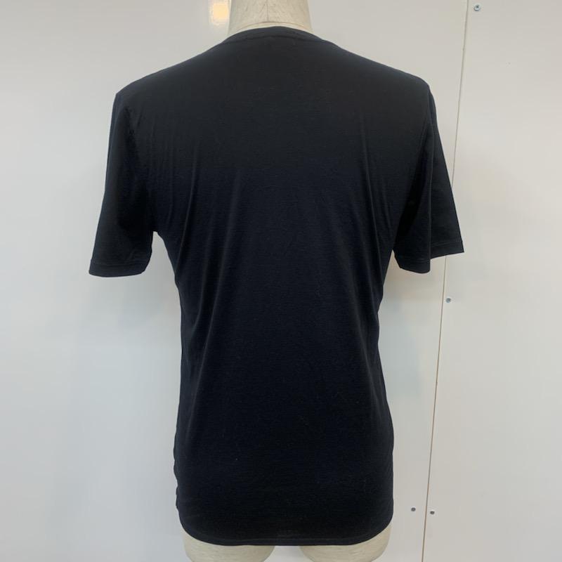ウ゛ェンヌ Bennu Tシャツ 半袖 無地 44 無地 黒 / ブラック /  メンズ USED 古着 中古 10036033