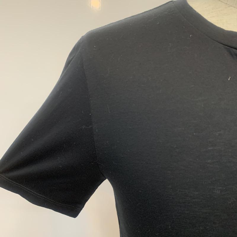 ウ゛ェンヌ Bennu Tシャツ 半袖 無地 44 無地 黒 / ブラック /  メンズ USED 古着 中古 10036033