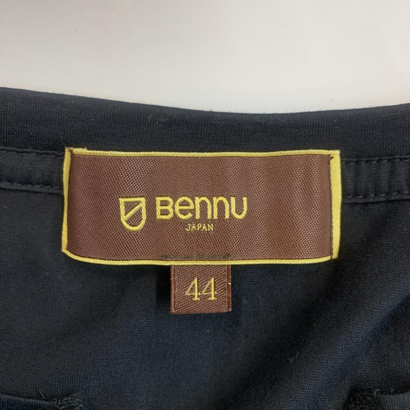 ウ゛ェンヌ Bennu Tシャツ 半袖 無地 44 無地 黒 / ブラック /  メンズ USED 古着 中古 10036033