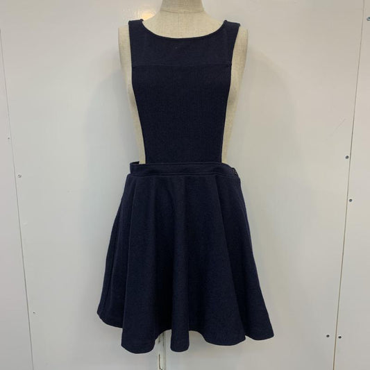 ダズリン dazzlin ワンピース ミニスカート M 無地 紺 / ネイビー /  レディース USED 古着 中古 10036258