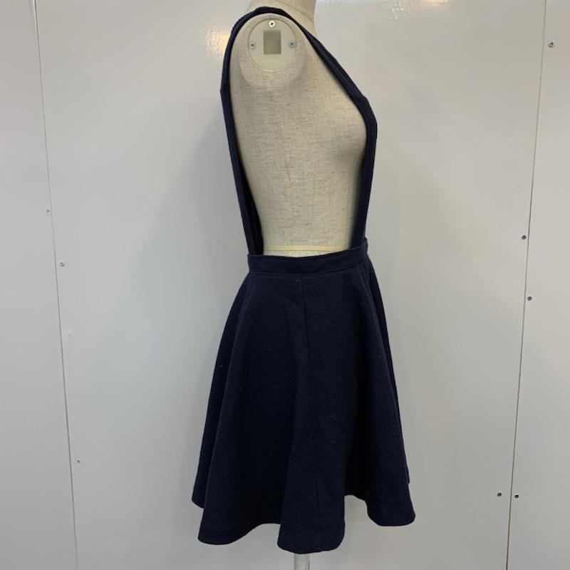 ダズリン dazzlin ワンピース ミニスカート M 無地 紺 / ネイビー /  レディース USED 古着 中古 10036258