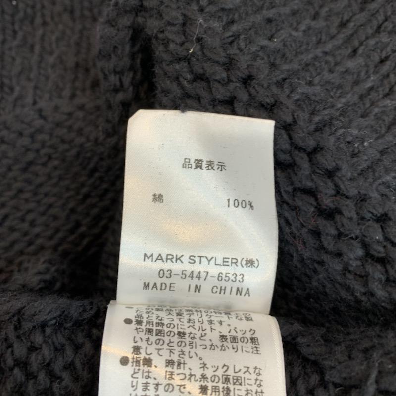 マーキュリーデュオ MERCURYDUO ワンピース ミニスカート 長袖 無地 ニット FREE 無地 黒 / ブラック /  レディース USED 古着 中古 10036316