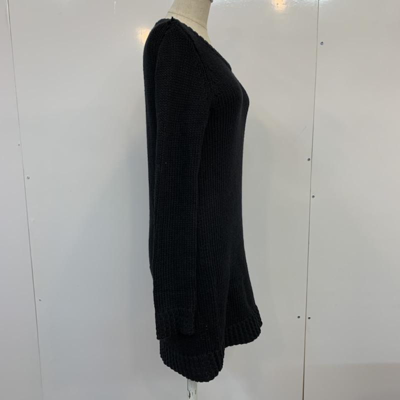 マーキュリーデュオ MERCURYDUO ワンピース ミニスカート 長袖 無地 ニット FREE 無地 黒 / ブラック /  レディース USED 古着 中古 10036316