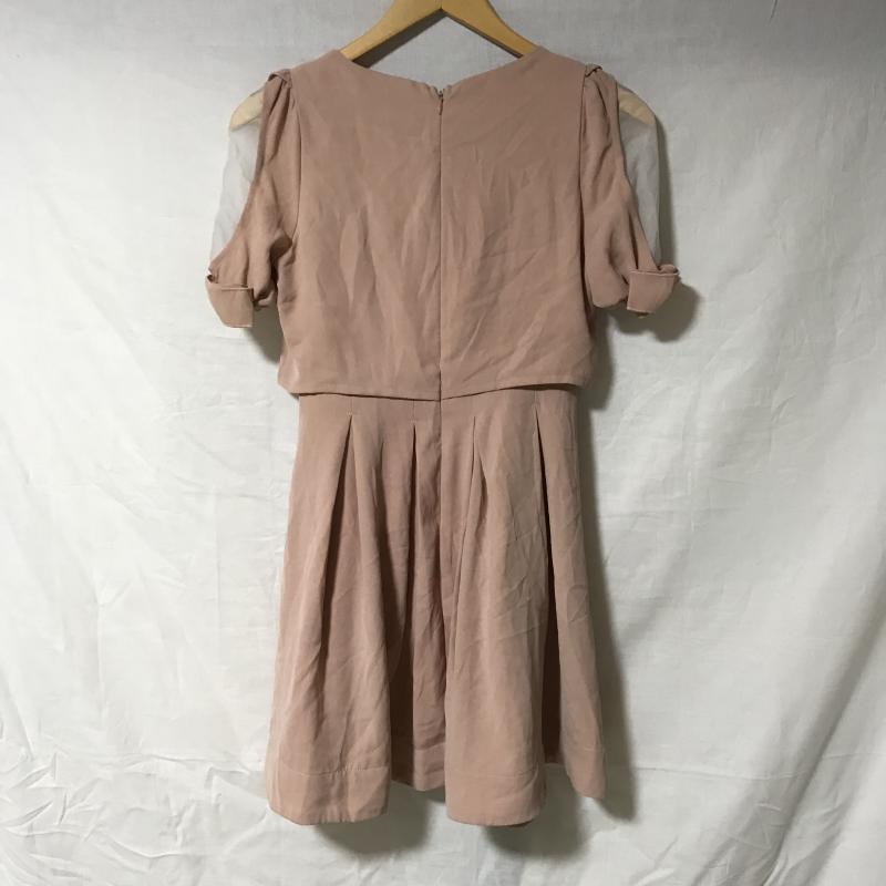 ティティーアンドコー titty&Co. ワンピース ひざ丈スカート S 無地 桃 / ピンク /  レディース USED 古着 中古 10036417