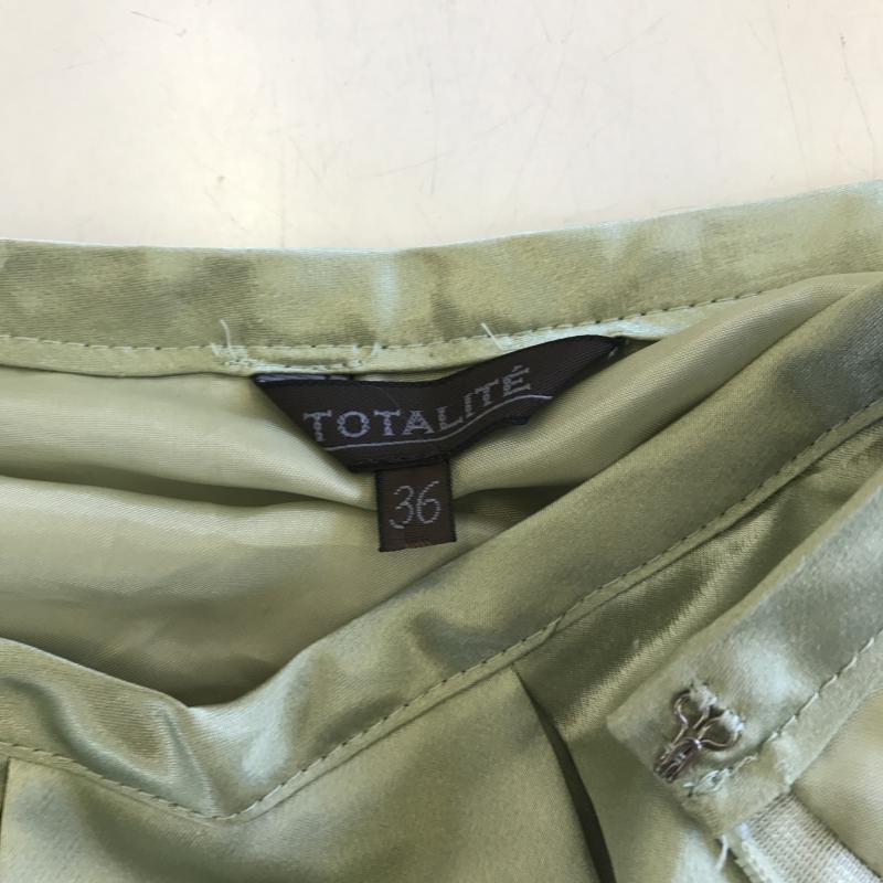ラトータリテ La TOTALITE スカート ひざ丈スカート S 無地 緑 / グリーン /  レディース USED 古着 中古 10036450