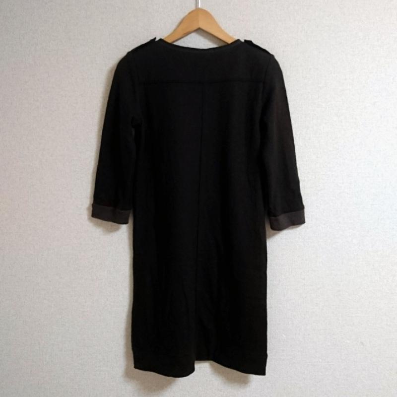 マカフィー MACPHEE ワンピース ひざ丈スカート ウール/ハーフジップ/スタッズ 38 無地 カーキ / カーキ /  レディース USED 古着 中古 10036470