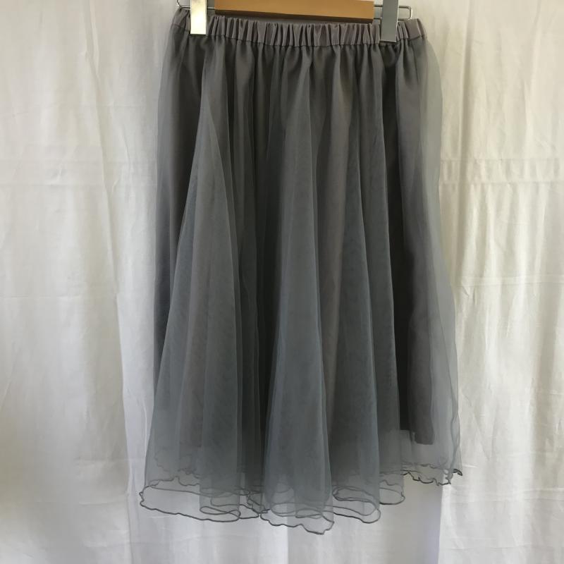 クチュールブローチ couture brooch スカート ひざ丈スカート 38 無地 灰 / グレー /  レディース USED 古着 中古 10036484