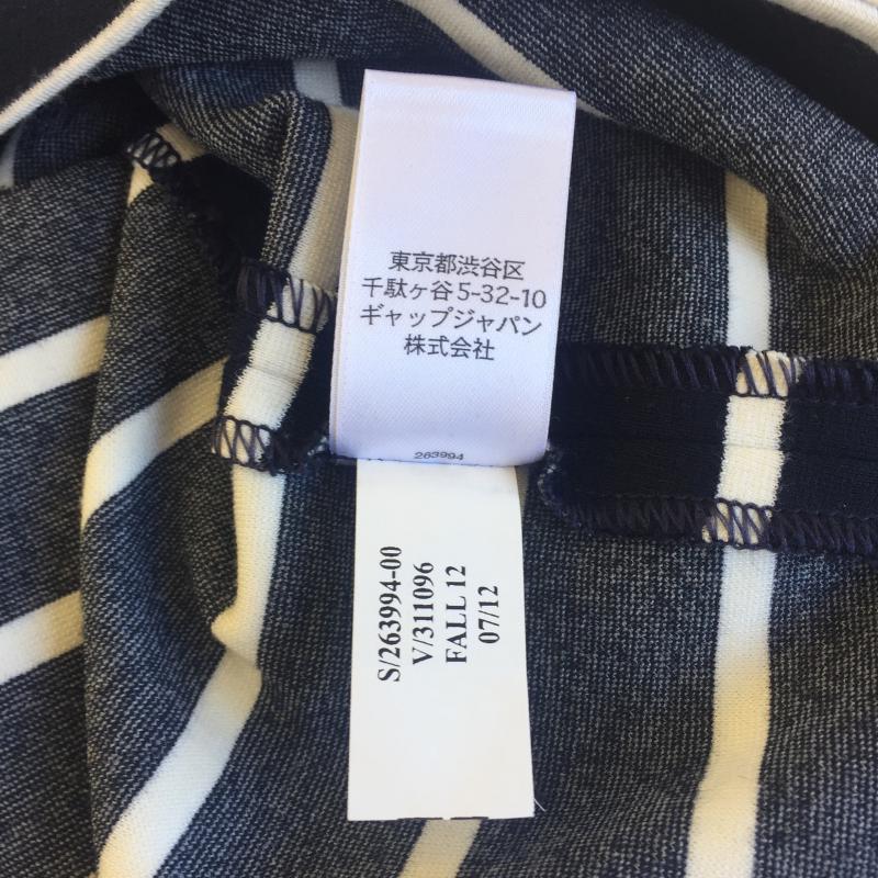バナナリパブリック BANANA REPUBLIC ワンピース ひざ丈スカート M ボーダー柄 紺 / ネイビー /  レディース USED 古着 中古 10036510