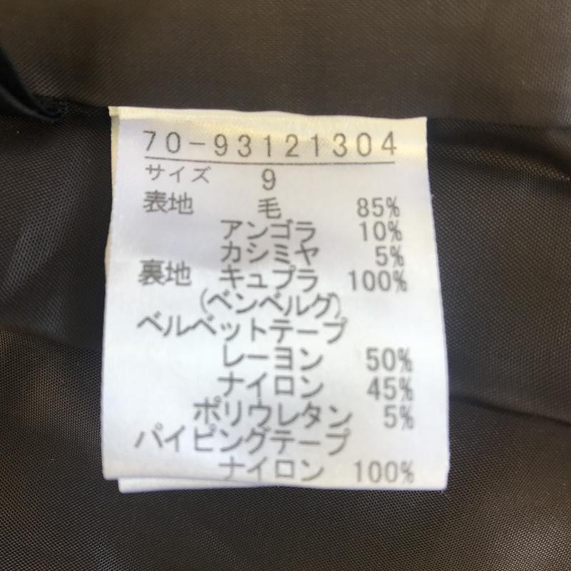 アンケート en quete ワンピース ひざ丈スカート 無地 茶 / ブラウン /  レディース USED 古着 中古 10036517