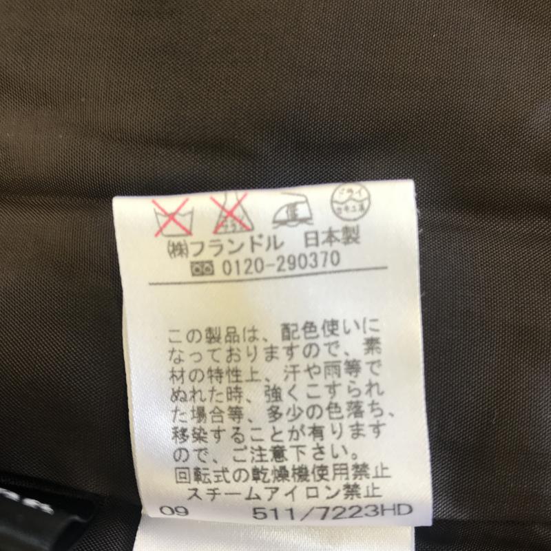 アンケート en quete ワンピース ひざ丈スカート 無地 茶 / ブラウン /  レディース USED 古着 中古 10036517