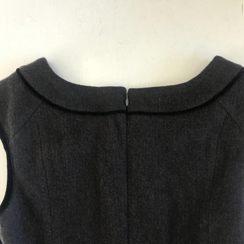 アンケート en quete ワンピース ひざ丈スカート 無地 茶 / ブラウン /  レディース USED 古着 中古 10036517