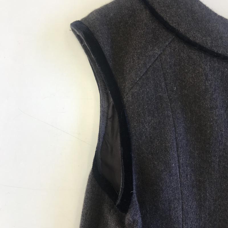 アンケート en quete ワンピース ひざ丈スカート 無地 茶 / ブラウン /  レディース USED 古着 中古 10036517