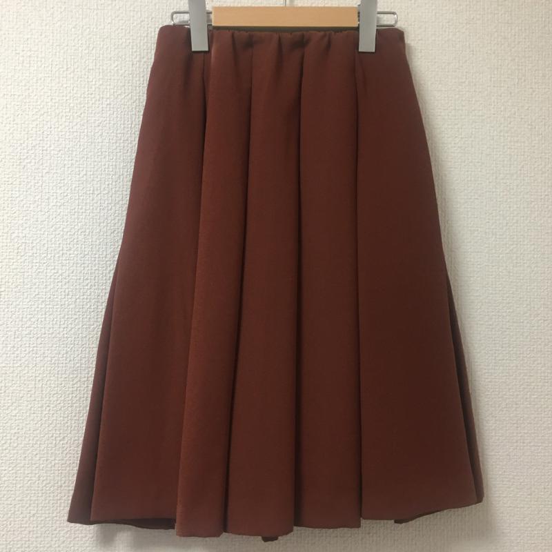 ユニクロ UNIQLO スカート ひざ丈スカート ギャザースカート S 無地 えんじ / ワインレッド /  レディース USED 古着 中古 10036543