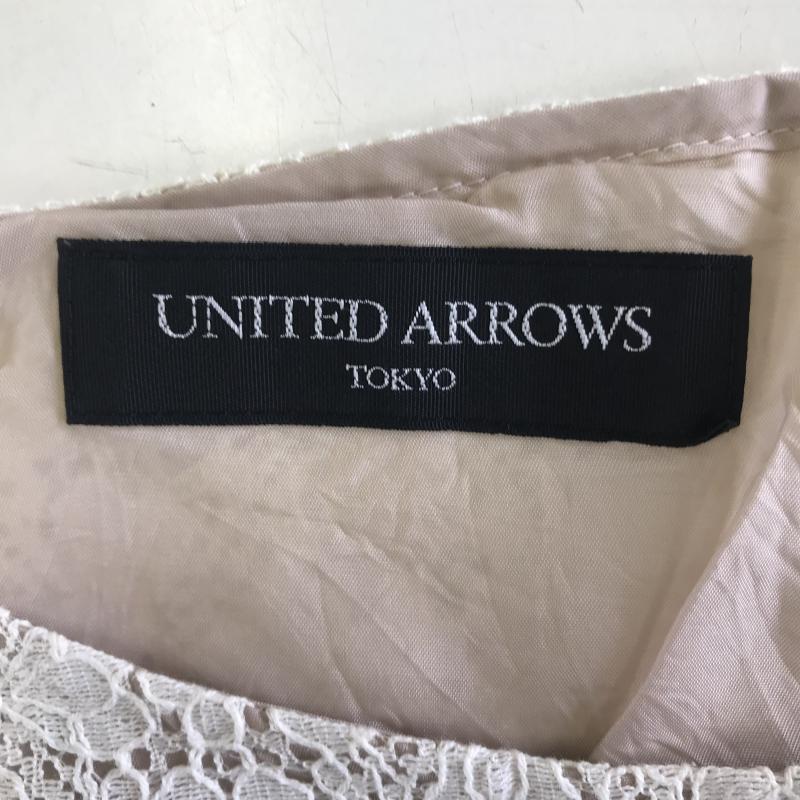 ユナイテッドアローズ UNITED ARROWS タンクトップ タンクトップ S レース柄 白 / ホワイト /  レディース USED 古着 中古 10036576